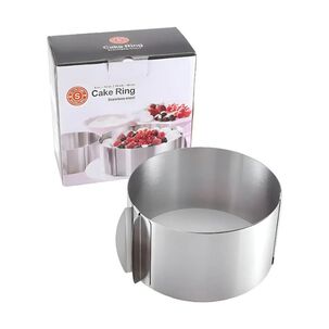 Molde Aro Ajustable Tortas Reposter&iacute;a 15 A 30 Cm Inoxidable