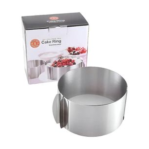 Molde Aro Ajustable Tortas Reposter&iacute;a 15 A 30 Cm Inoxidable