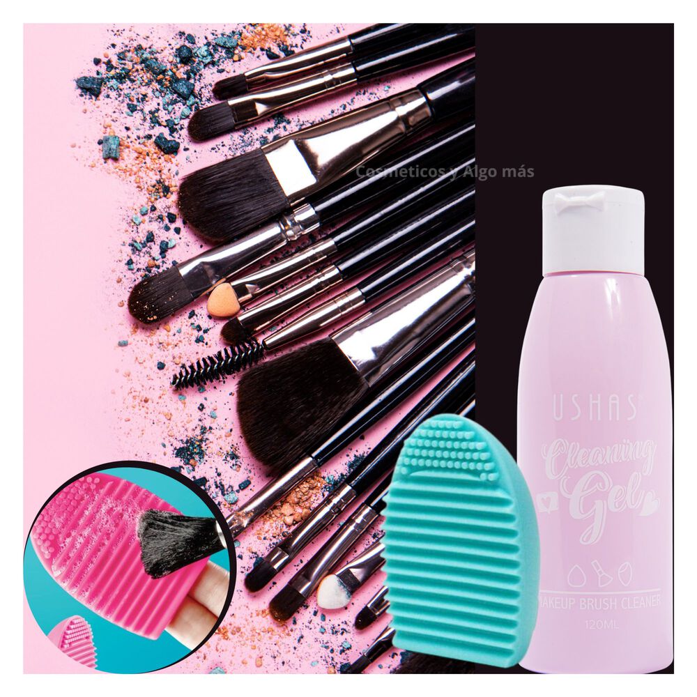 Set Limpiador De Brochas De Maquillaje En Gel Mas Esponja Silicona image number 0.0