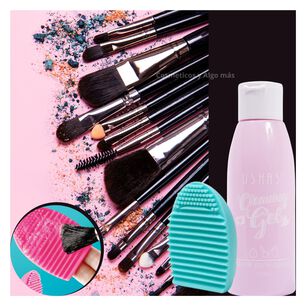 Set Limpiador De Brochas De Maquillaje En Gel Mas Esponja Silicona