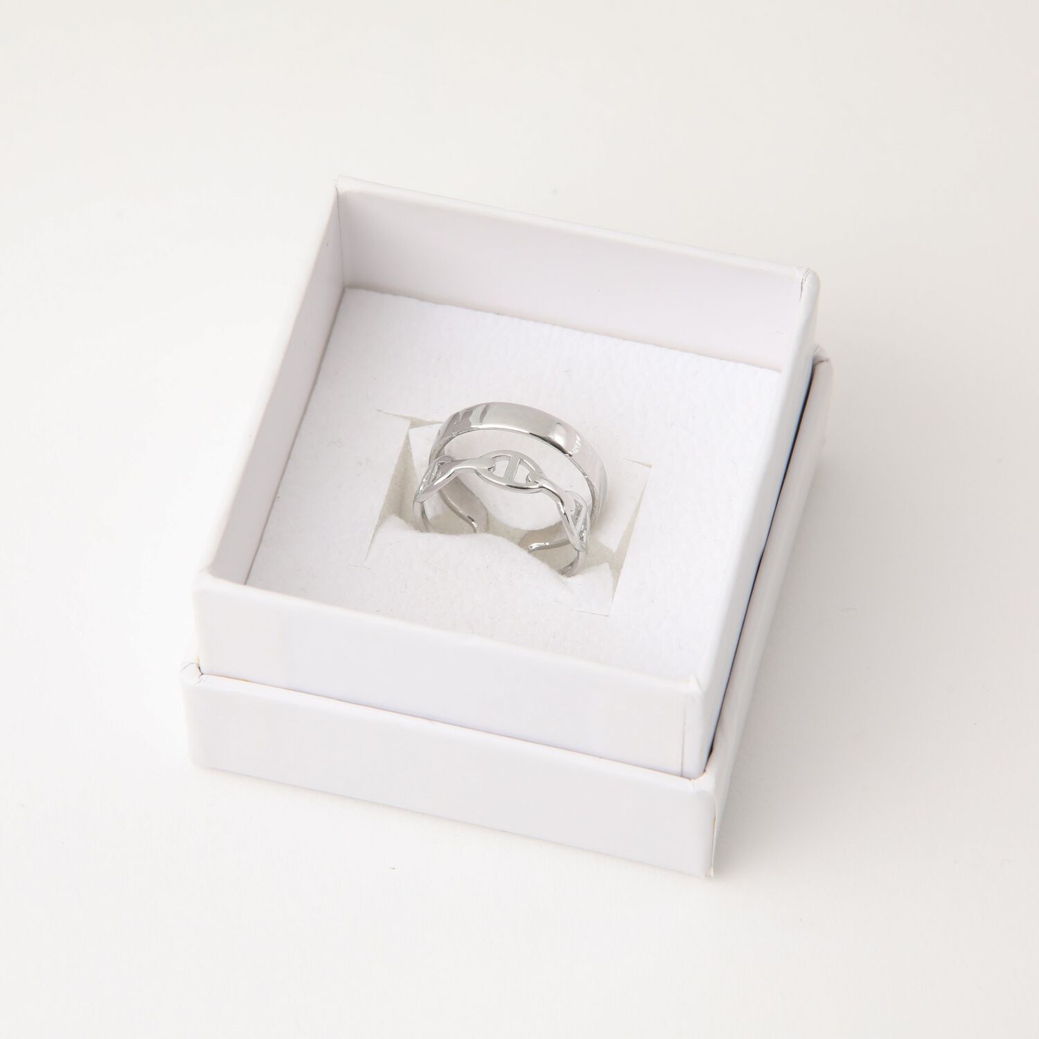 Anillo 19v69 Plateado Mujer Str281 image number 2.0