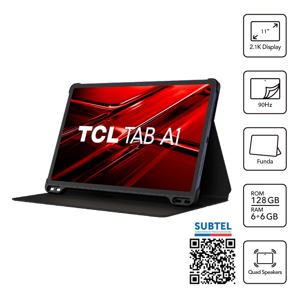 TCL Tab A1 11" 128GB 6GB Azul Marino, foto 12