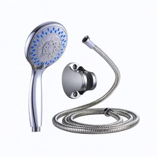 Kit De Ducha Tel&eacute;fono Manguera Soporte Cromado Acero Inox