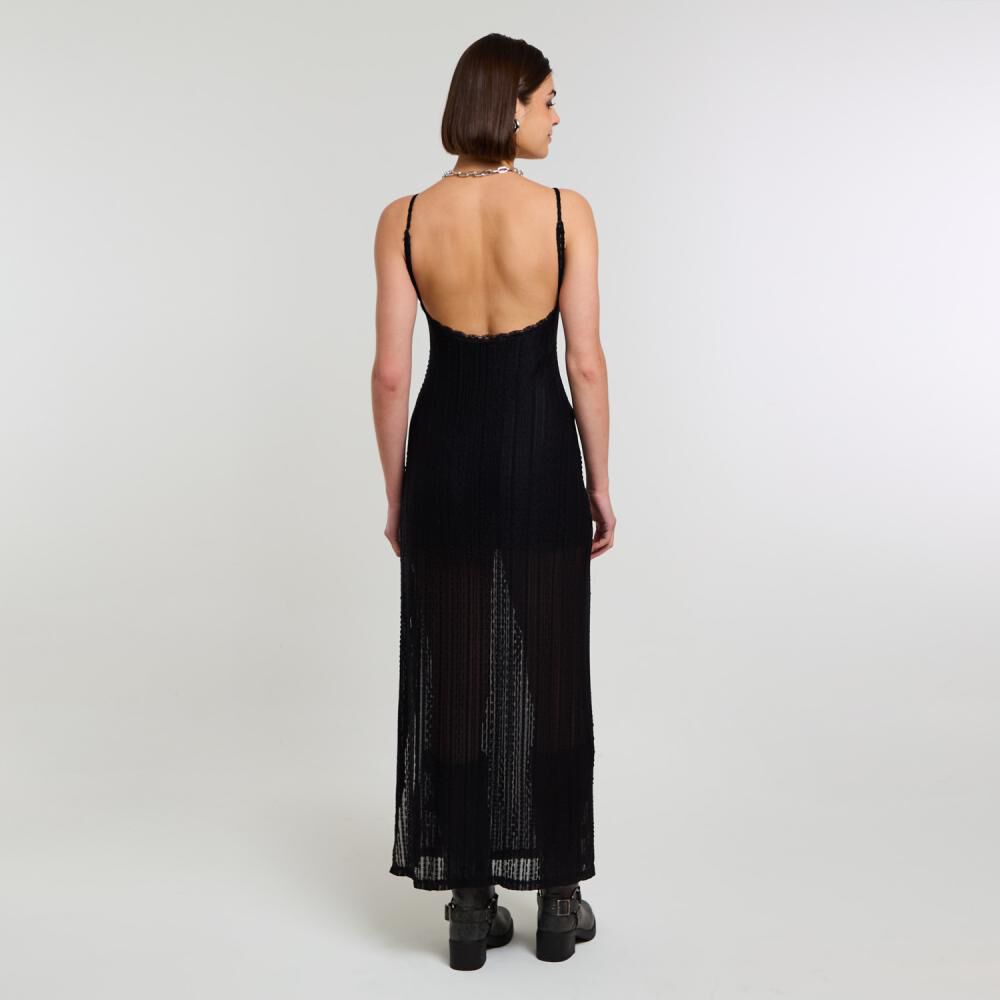 Vestido Largo Encaje Sin Mangas Mujer Rolly Go image number 3.0