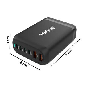 Cargador Adaptador Puertos Multiples Carga Rapida 160w