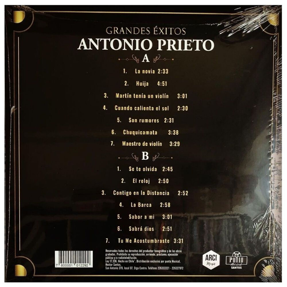 Antonio Prieto - Grandes Exitos | Vinilo image number 1.0