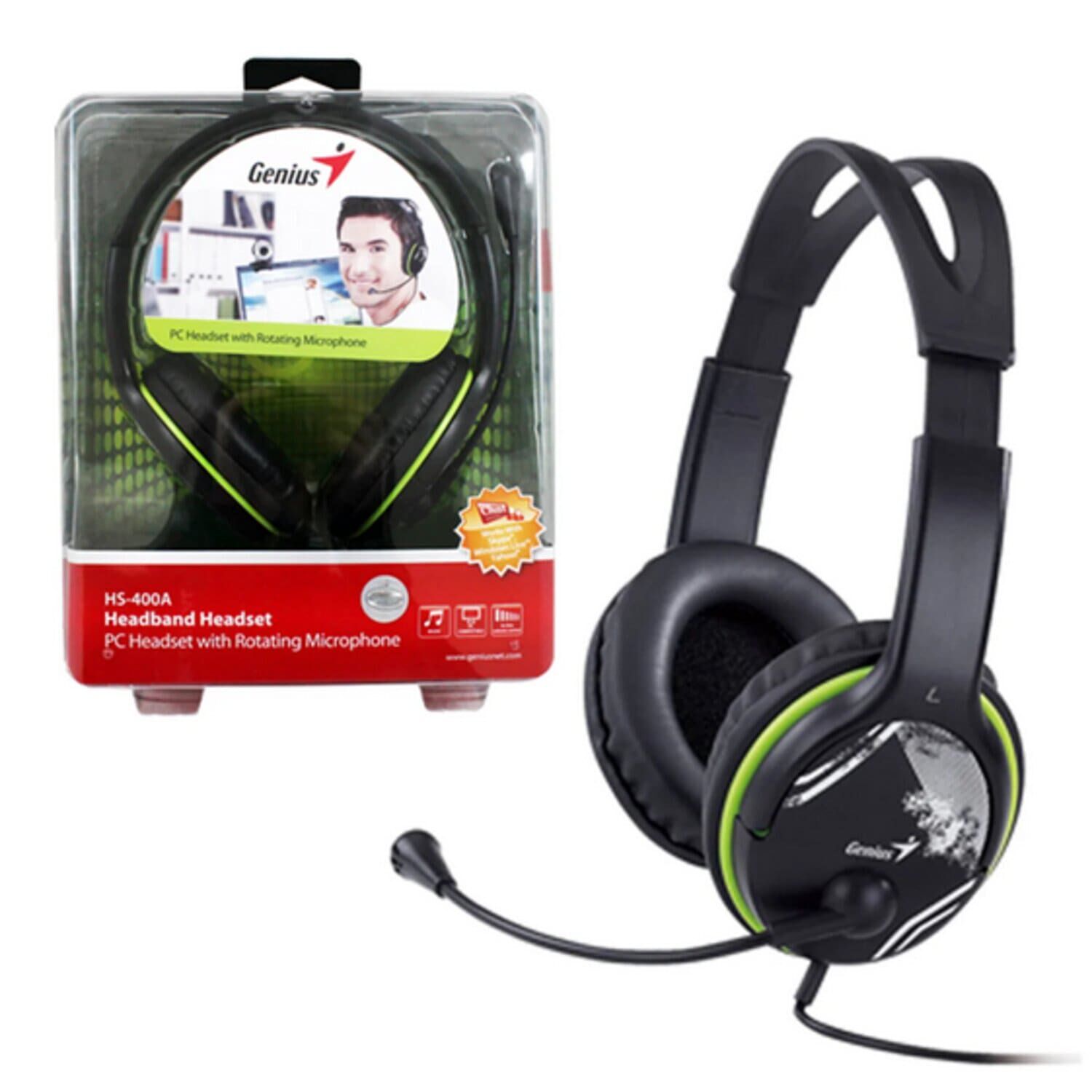 Aud&iacute;fono Con Microfono Genius Hs-400 image number 1.0