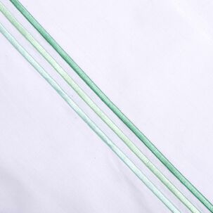 Sabana Bordada 144 Hilos Mashini King Line Verde