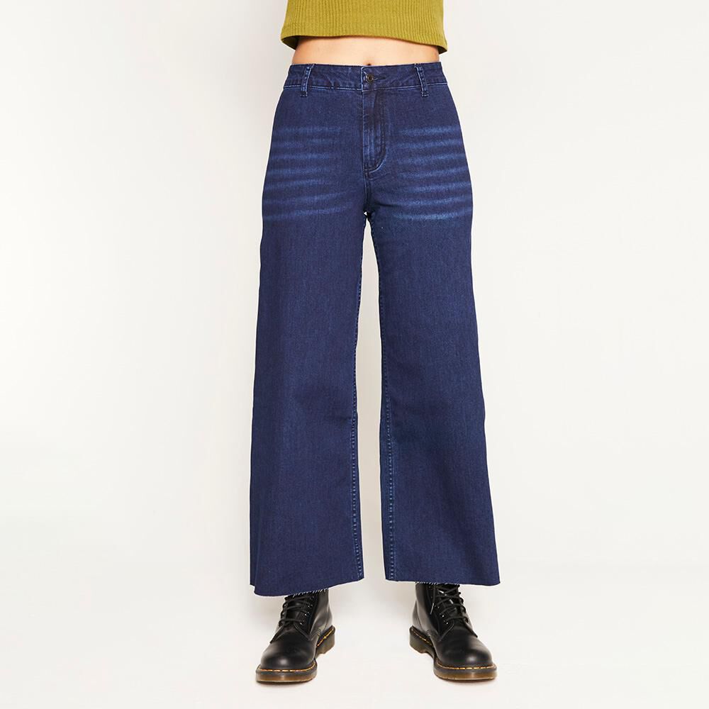 Jeans Tiro Alto Culotte Mujer Rolly Go image number 0.0