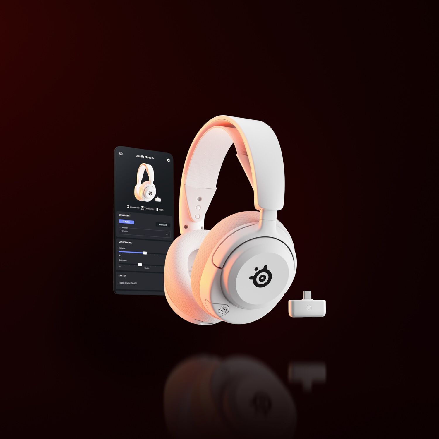 Aud&iacute;fonos Bluetooth Gamer Steelseries Nova 5 Blanco image number 3.0