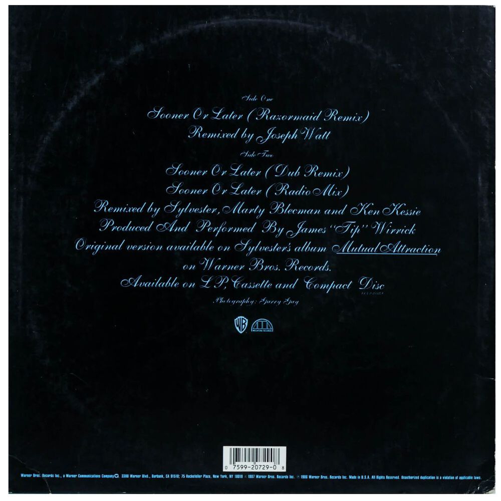 Sylvester - Sooner Or Later | 12" Maxi Single Usado image number 1.0
