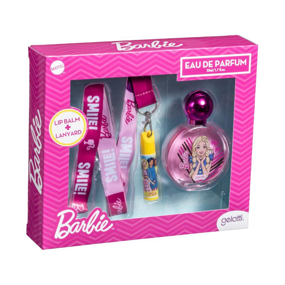 Set De Perfumer&iacute;a Barbie Gelatti / 50 Ml + Lip Balm + Lanyard image number 2.0