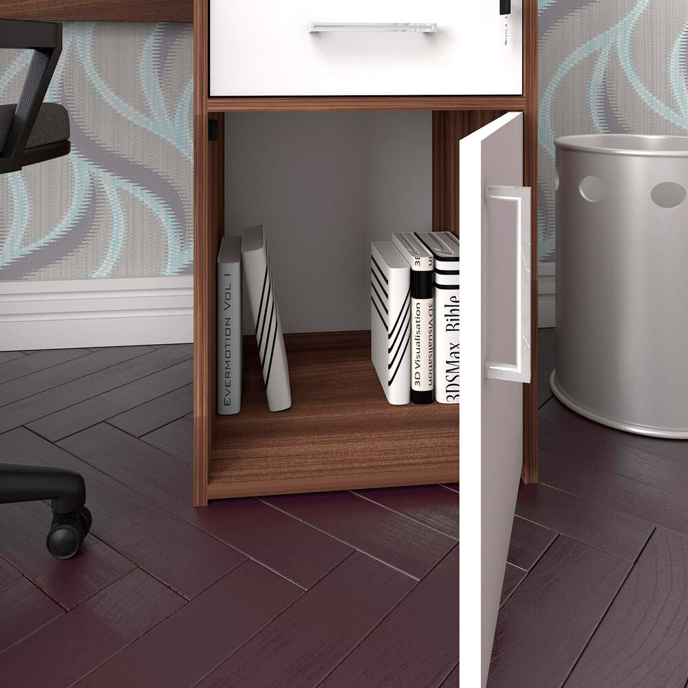 Escritorio Hall Blanco Con Café image number 6.0