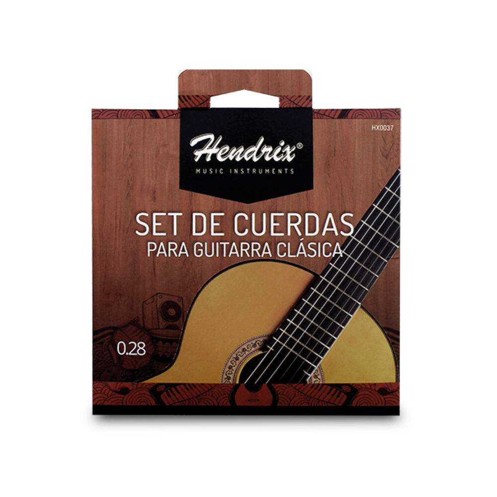 Cuerda De Guitarra Clasica Hendrix Nylon Cristal 0.28 Hx0037 image number 0.0