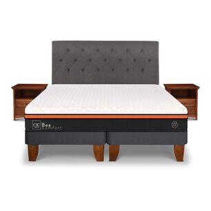 Cama Europea Cic Bee Comfort / 2 Plazas / Base Dividida + Set De Maderas