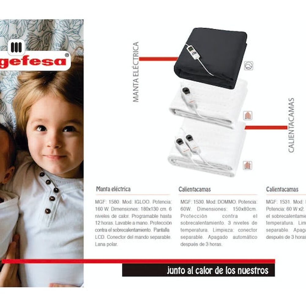 Calienta Camas Magefesa 2 Plazas 160x140cm Lavable Mgf1531 image number 6.0