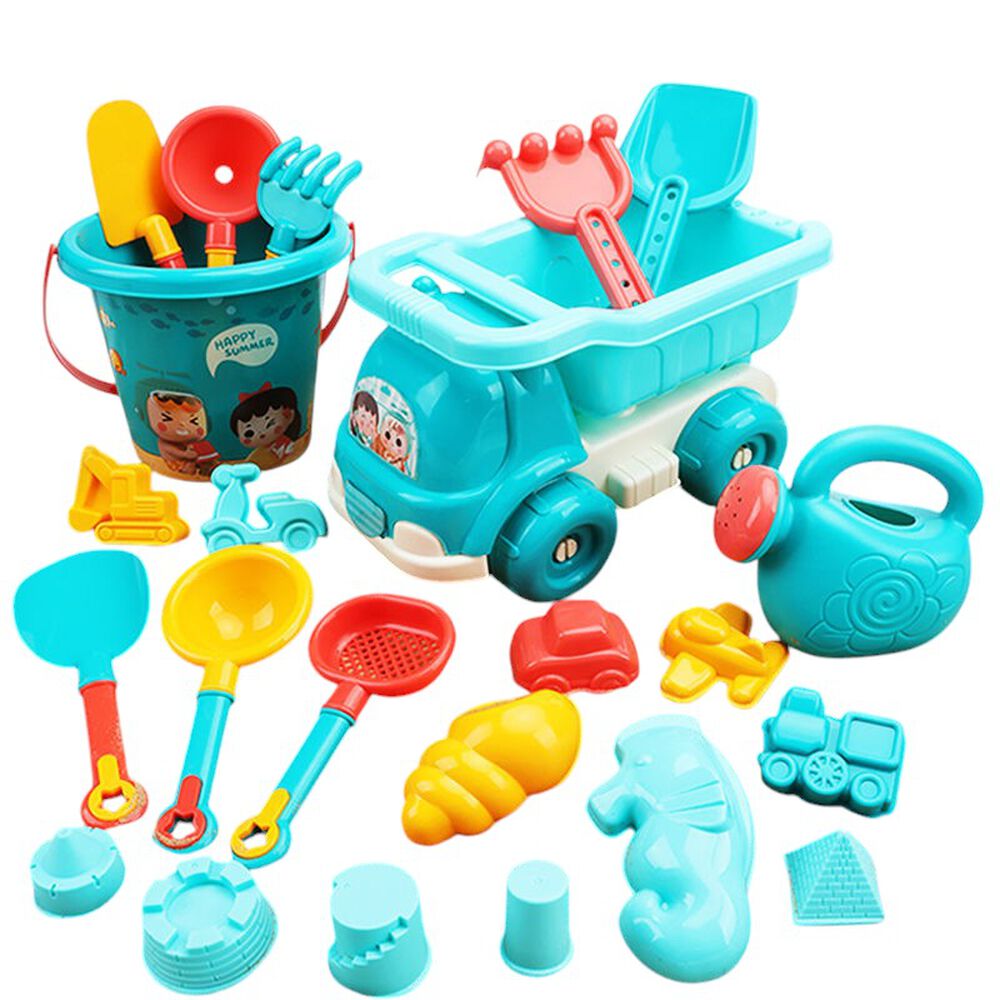 Juguete Set Balde Y Cami&oacute;n Playa 23 Piezas image number 0.0