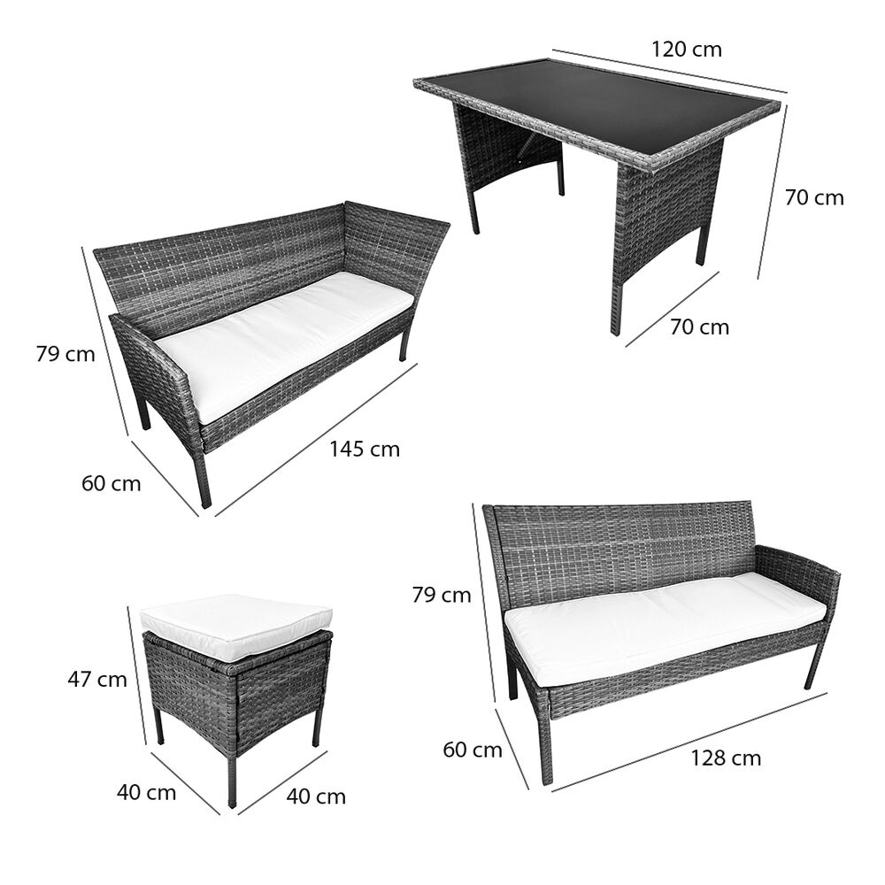 Juego Living Comedor Terraza Alma Caramelo 8 Personas image number 7.0