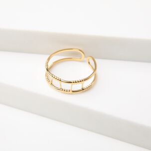 Anillo 19v69 Dorado Mujer Str473