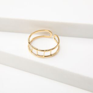Anillo 19v69 Dorado Mujer Str473