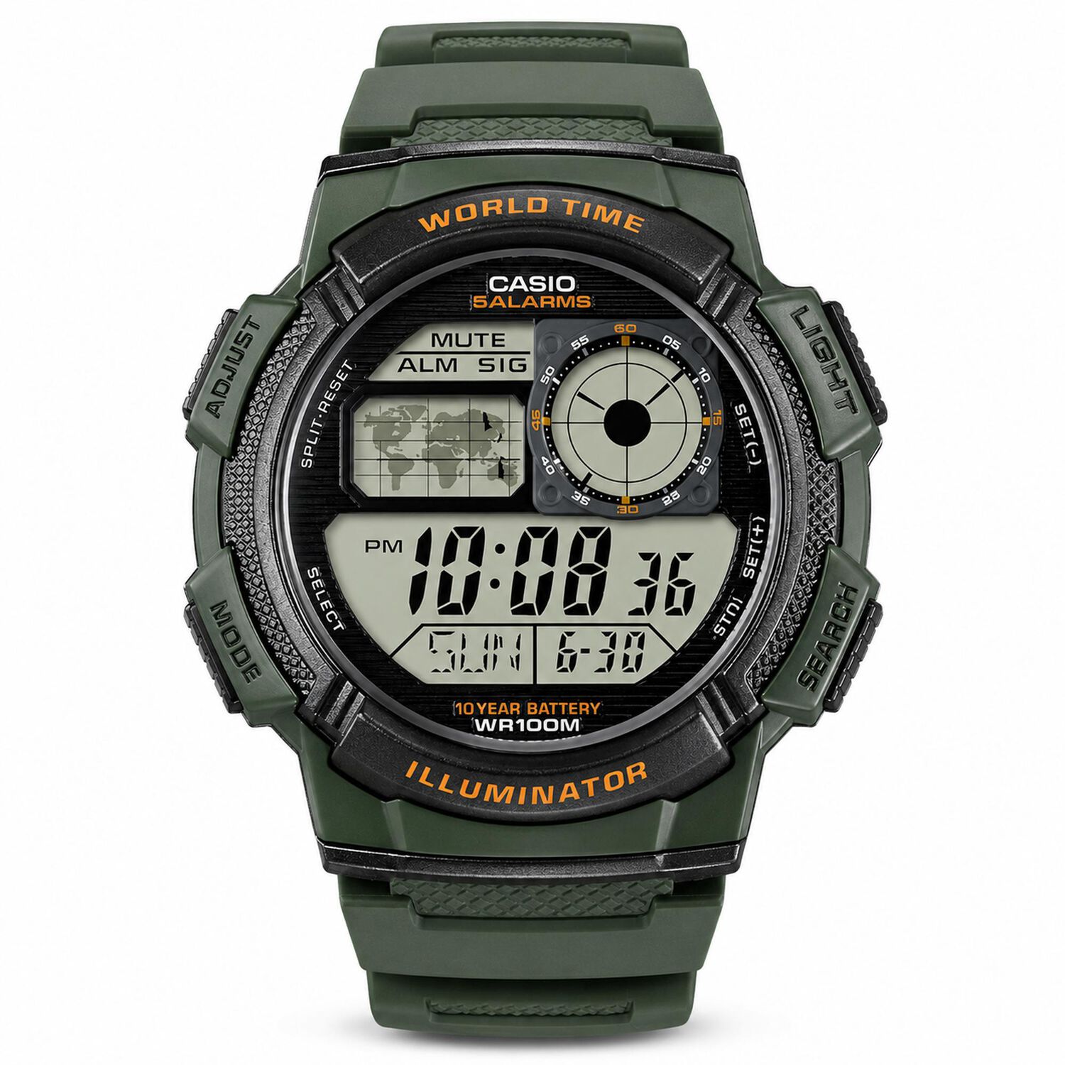 Reloj De Hombre Casio Musgo Ae-1000w-3avdf Classic Style image number 0.0