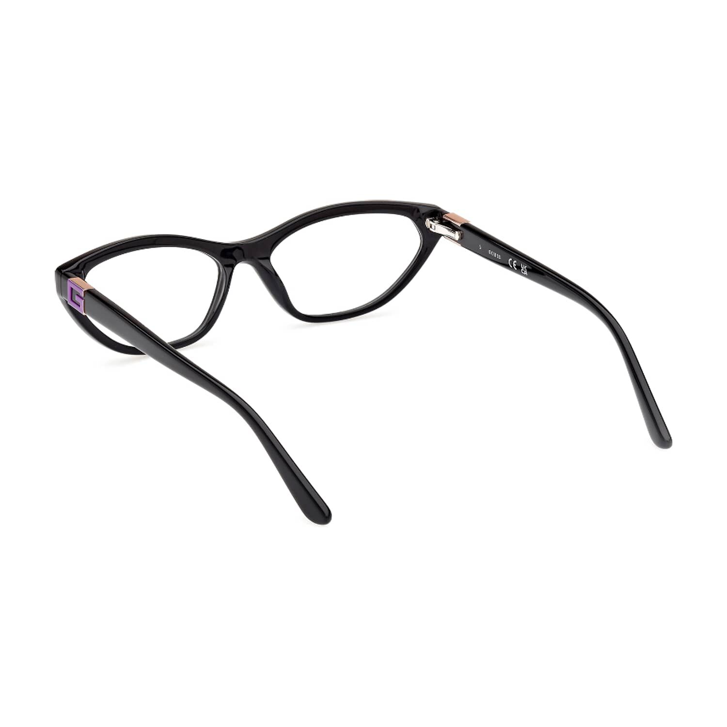 Lentes &Oacute;pticos Negro Brillante Guess image number 3.0
