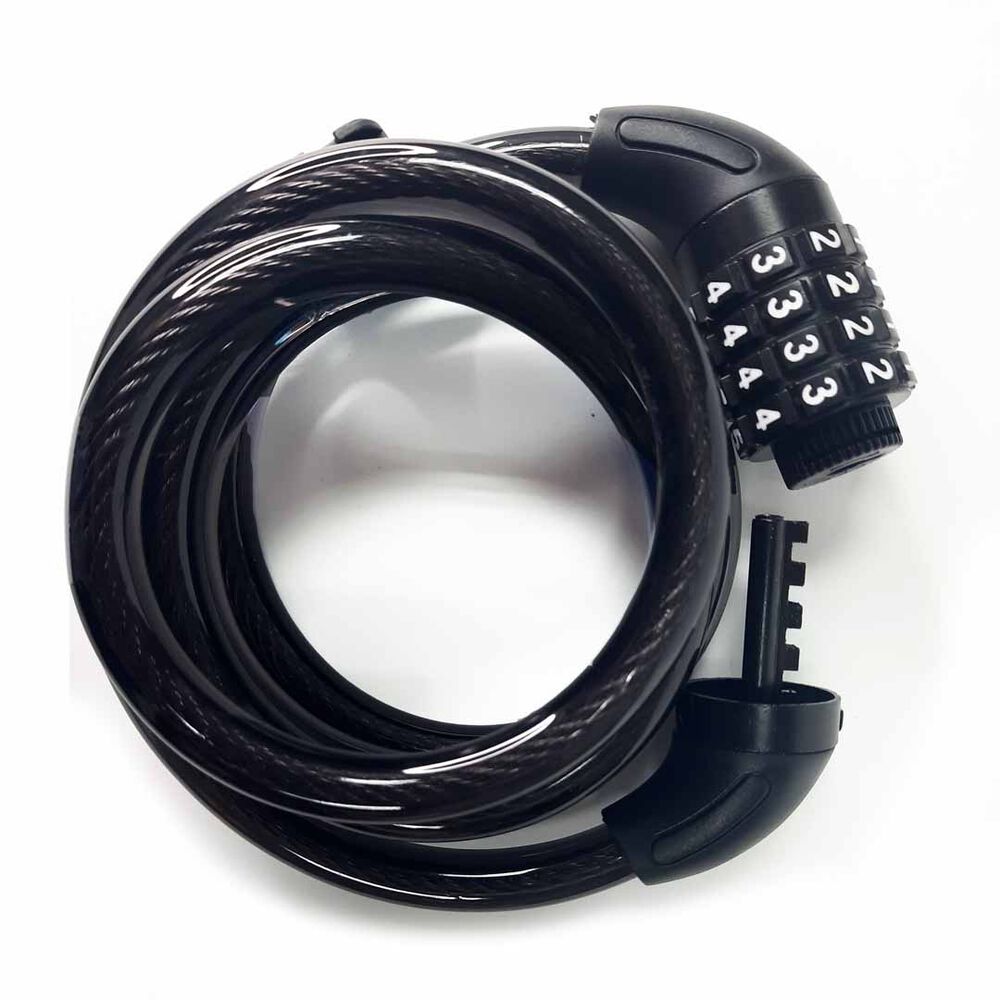 Candado Espiral Onwheels Con Clave 1.2x150cm Negro image number 2.0