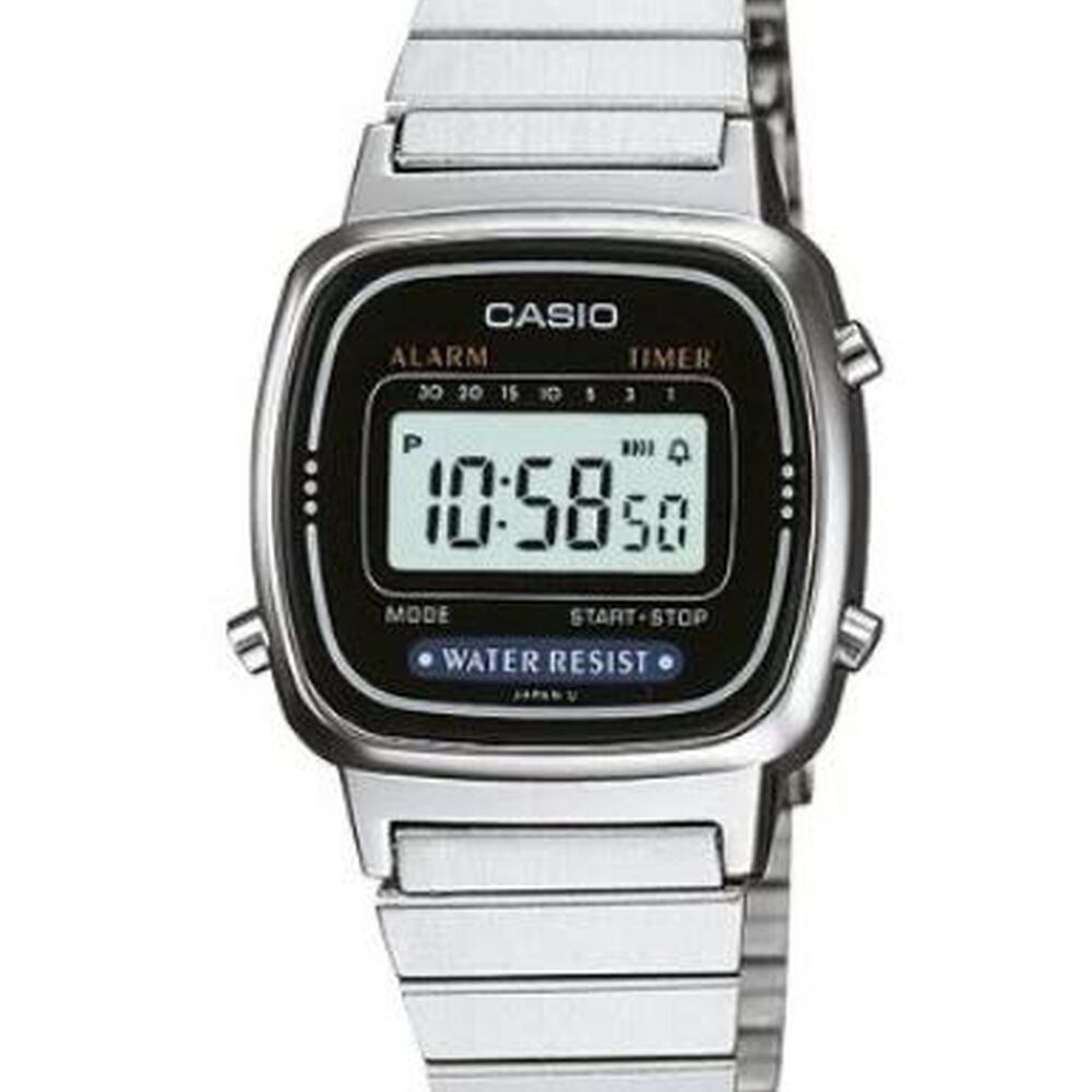 Reloj De Mujer Casio Silver Vintage La670wa-1df image number 2.0