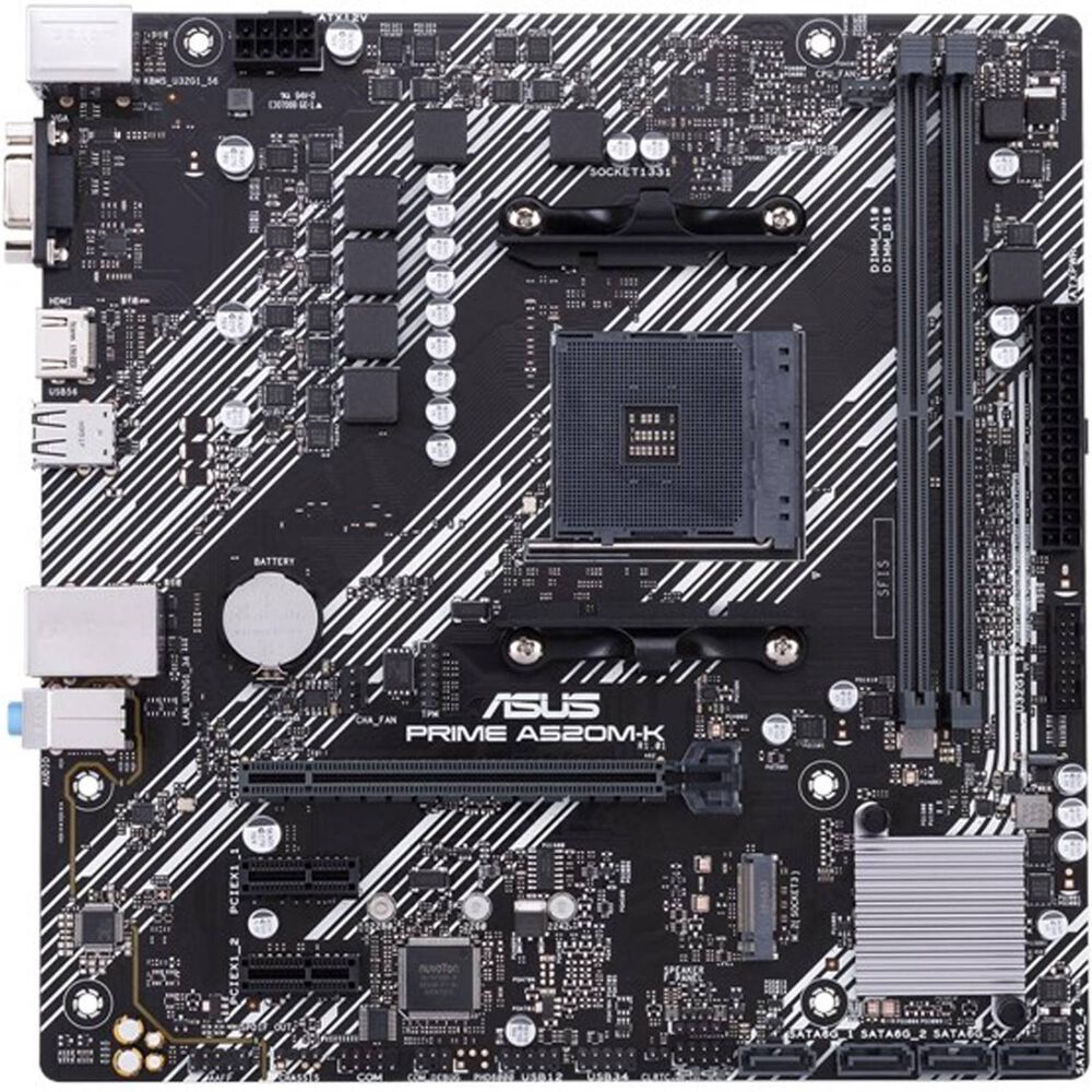 Placa Madre Asus Amd Prime A520mk Am4 image number 0.0