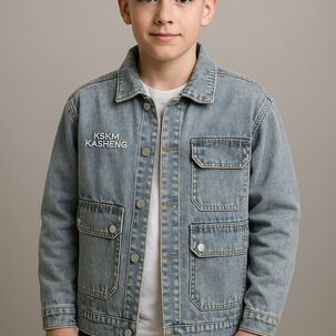 Chaqueta Mezclilla Niño Look Urbano Y Funcional