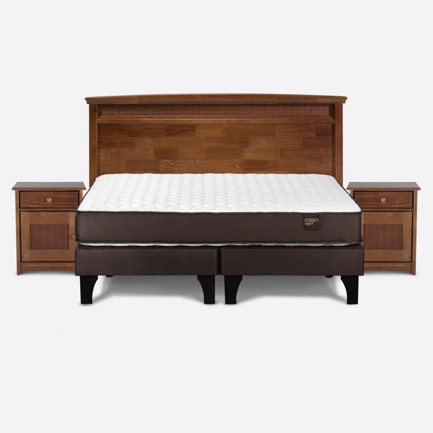 Cama Europea Rosen Ergo T / King / Base Dividida + Set De Maderas Veneto image number 0.0
