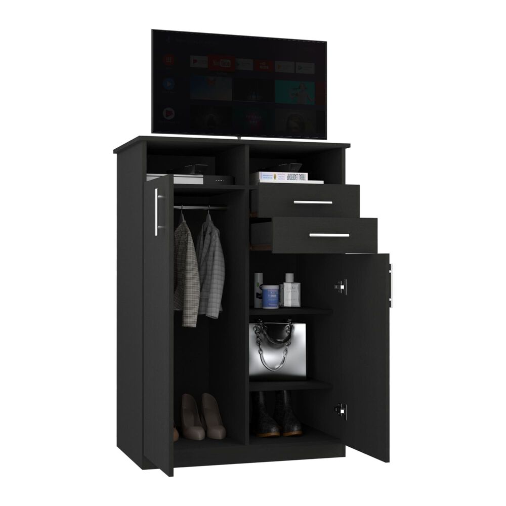 Closet 2 Puertas 2 Cajones Fm-022n - Negro image number 1.0