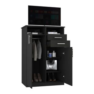 Closet 2 Puertas 2 Cajones Fm-022n - Negro