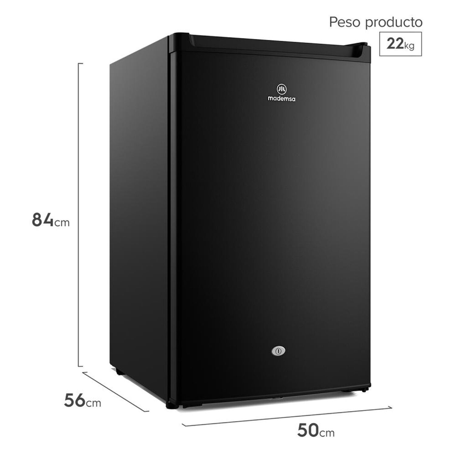 Frigobar Mademsa Mmb 120 B Negro 122 Lt image number 3.0