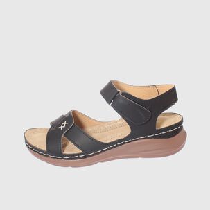 Sandalia Plataforma Negro V&iacute;a Franca Art. 52109b30968black