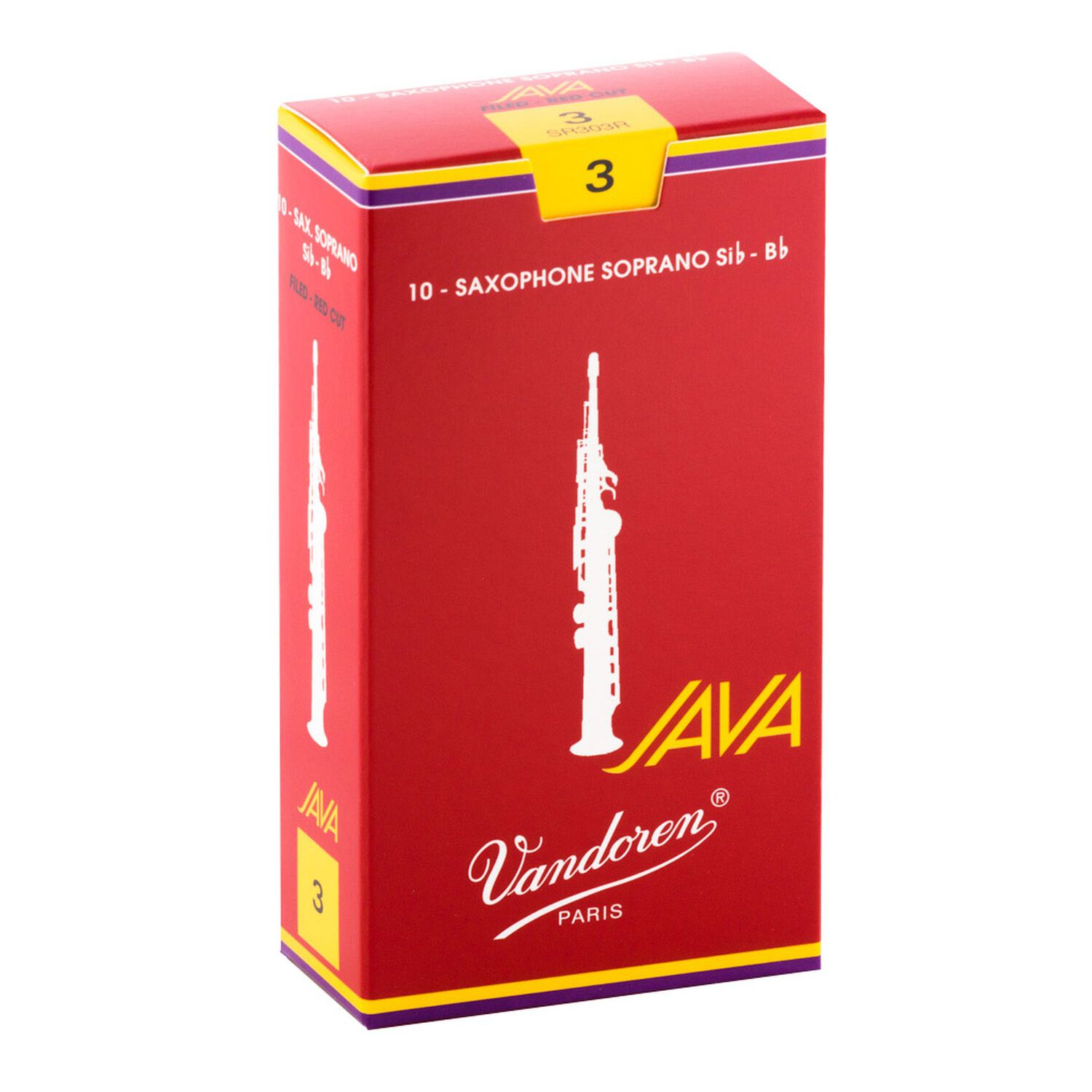 Cajas De Ca&ntilde;as Saxo Soprano Java Red N&ordm; Sr303r 3 Vandoren image number 0.0