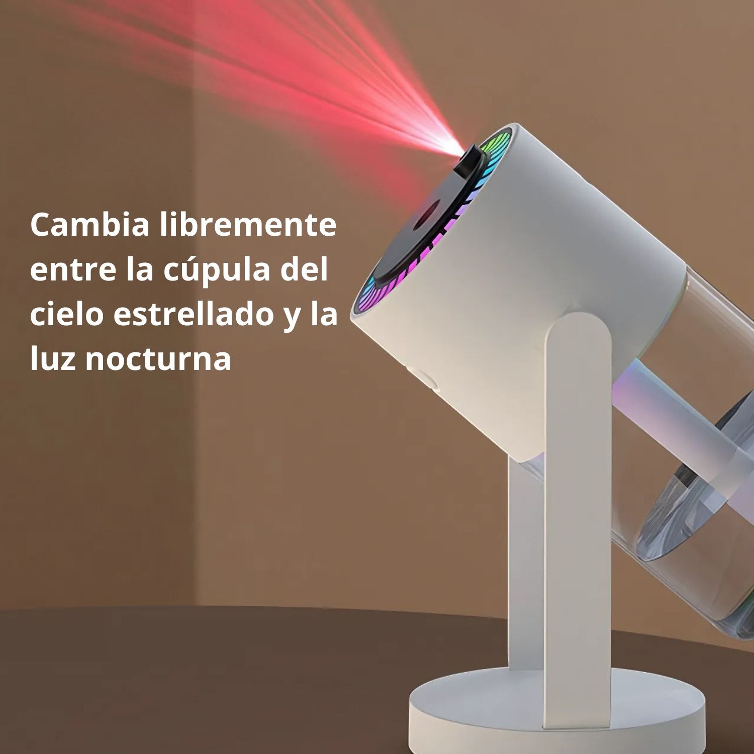 Humidificador Usb Con Proyecci&oacute;n Luz Cielo Estrellas Port&aacute;til image number 4.0