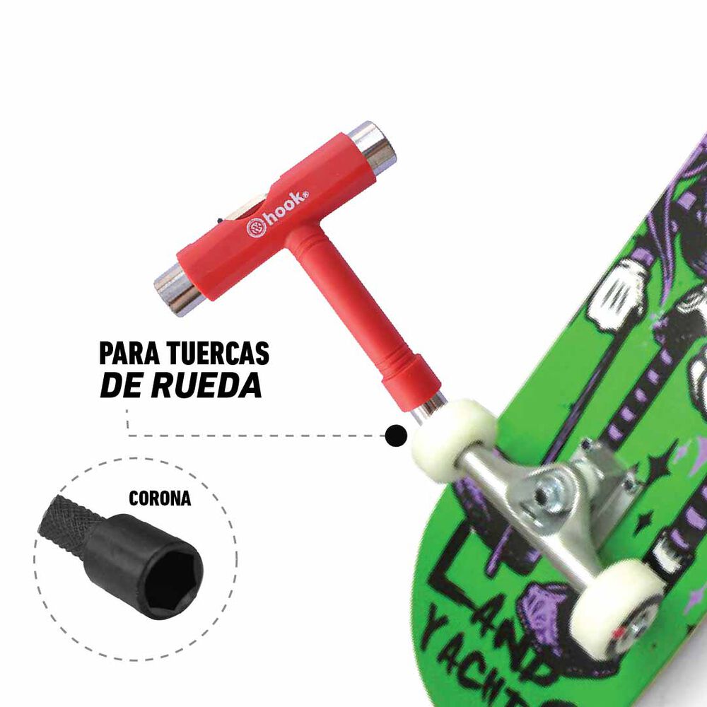 Herramienta Para Patines Hook /penny Red image number 4.0