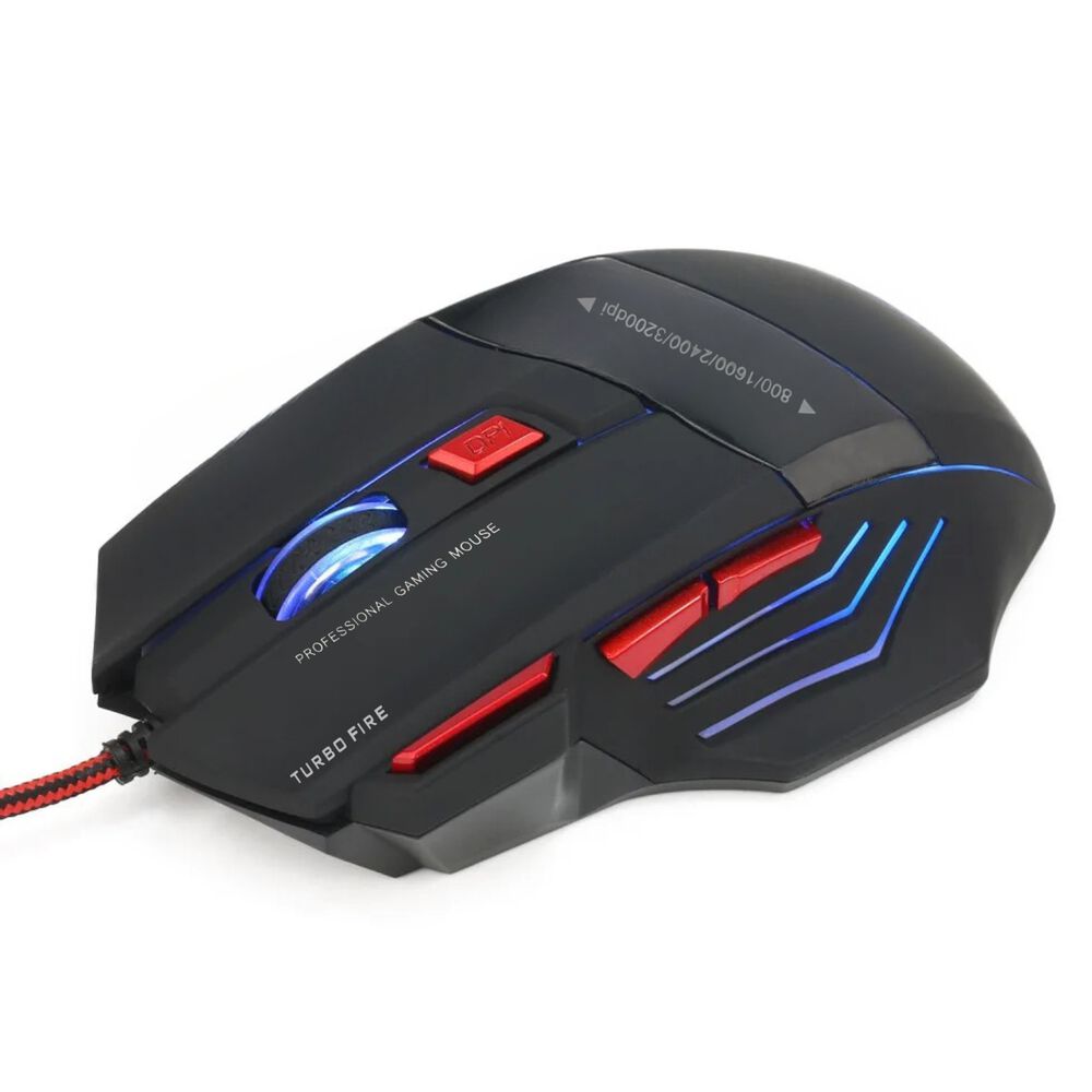 Mouse Gamer 7 Botones 3200 Dpi + Turbo Fire Reptilex Rx0006 image number 3.0