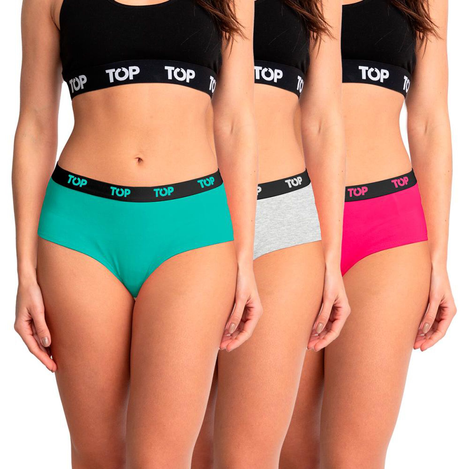 Pack Pantaleta Mujer Top / 3 Piezas image number 0.0