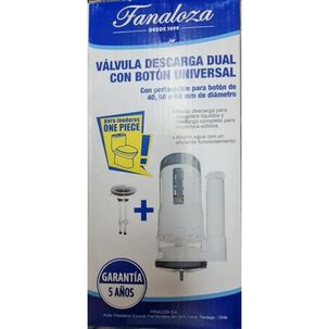 Valvula De Descarga Dual Con Boton Wc Fanaloza 5a&ntilde;osgarantia