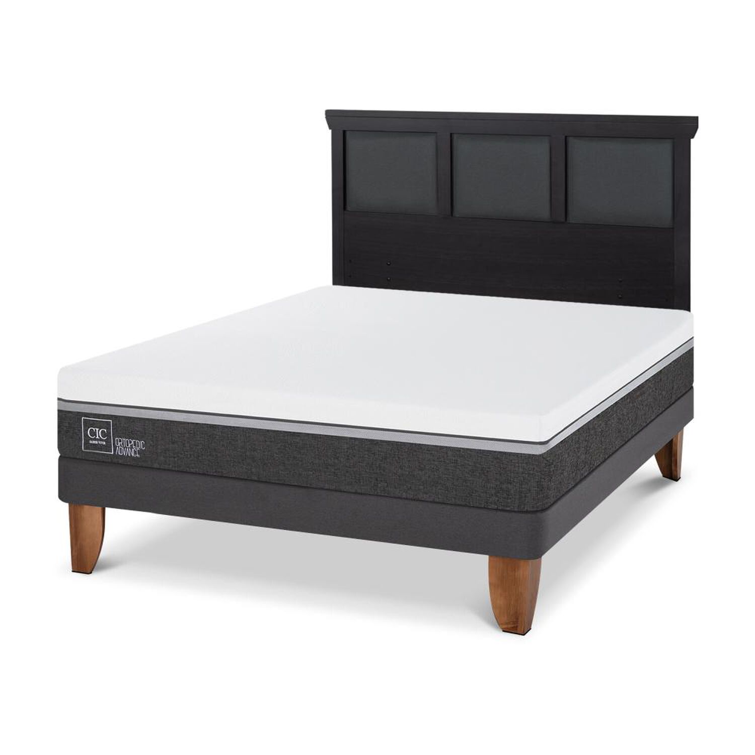 Cama Europea Cic Ortopedic Advance / 2 Plazas / Base Normal + Respaldo image number 4.0