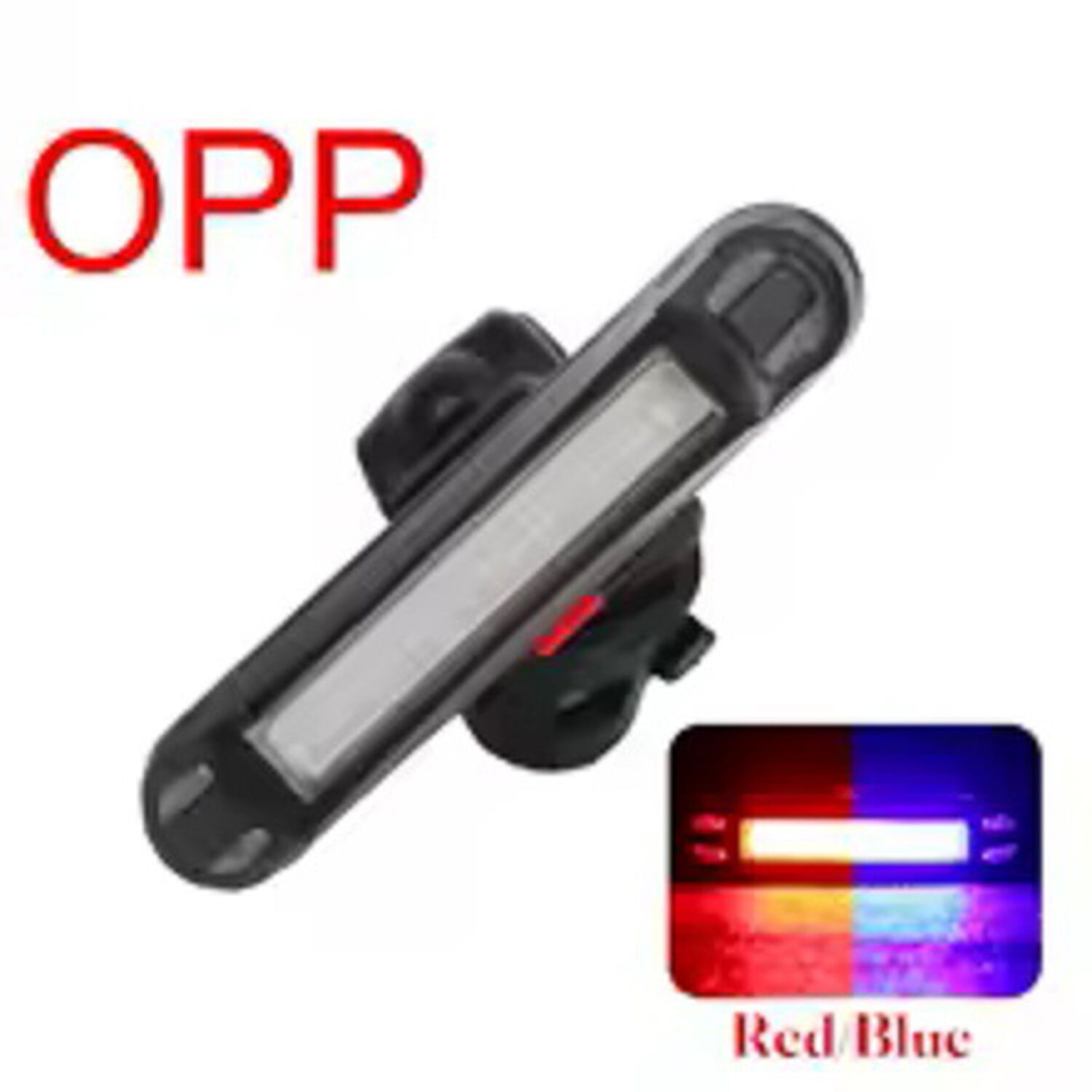 Luz Linterna Led Bicicleta Baliza Muy Potente Recargable Usb 3 Colores Y Funciones Tipo Baliza image number 6.0