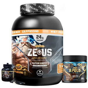 Proteina Zeus Complex 1kg (cappuccino) + Creatina Apolo 300g + Minibottle