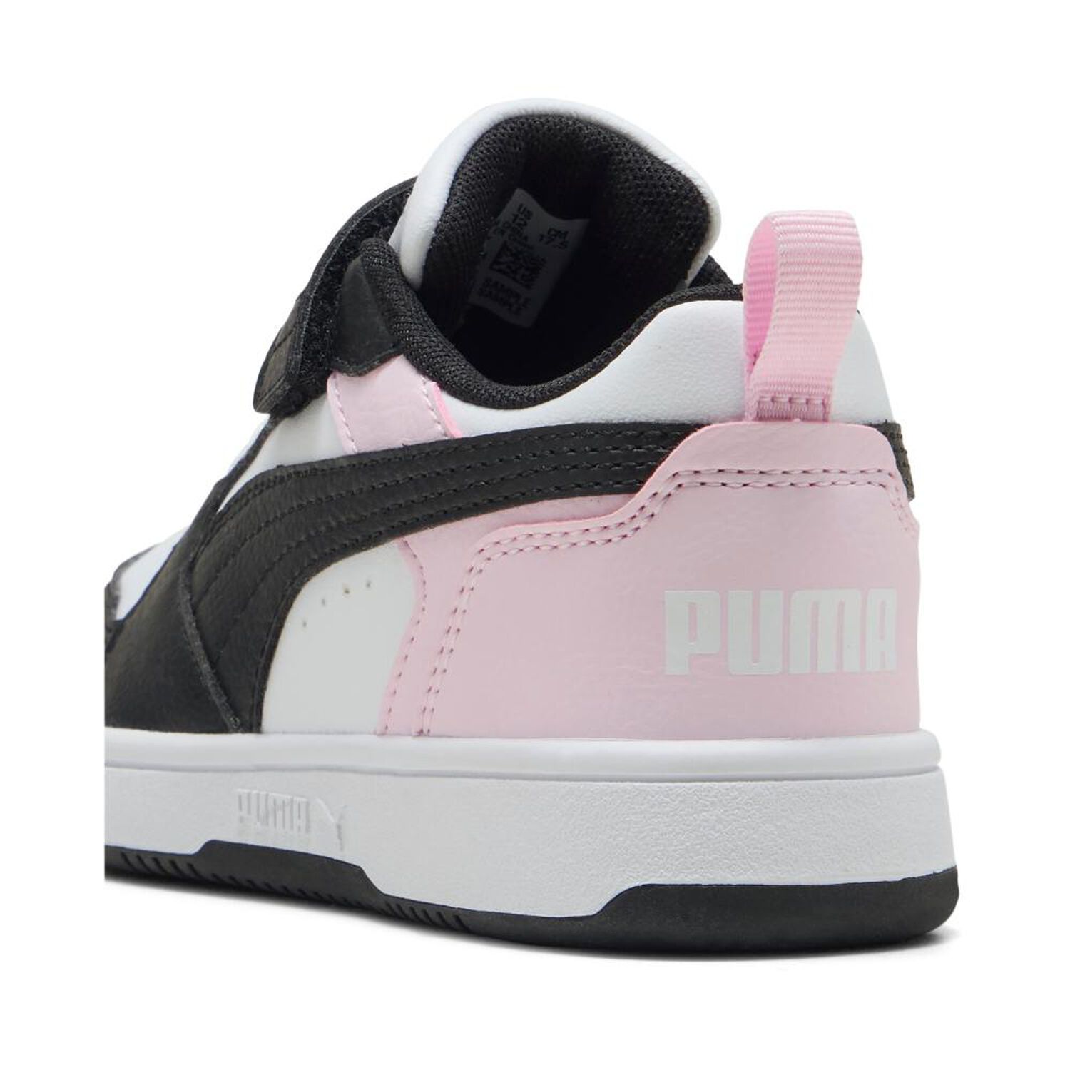Zapatilla Running Ni&ntilde;a Puma Rebound V6 Lo Ac+ Ps Puma White-puma Black-pearl Pink image number 4.0
