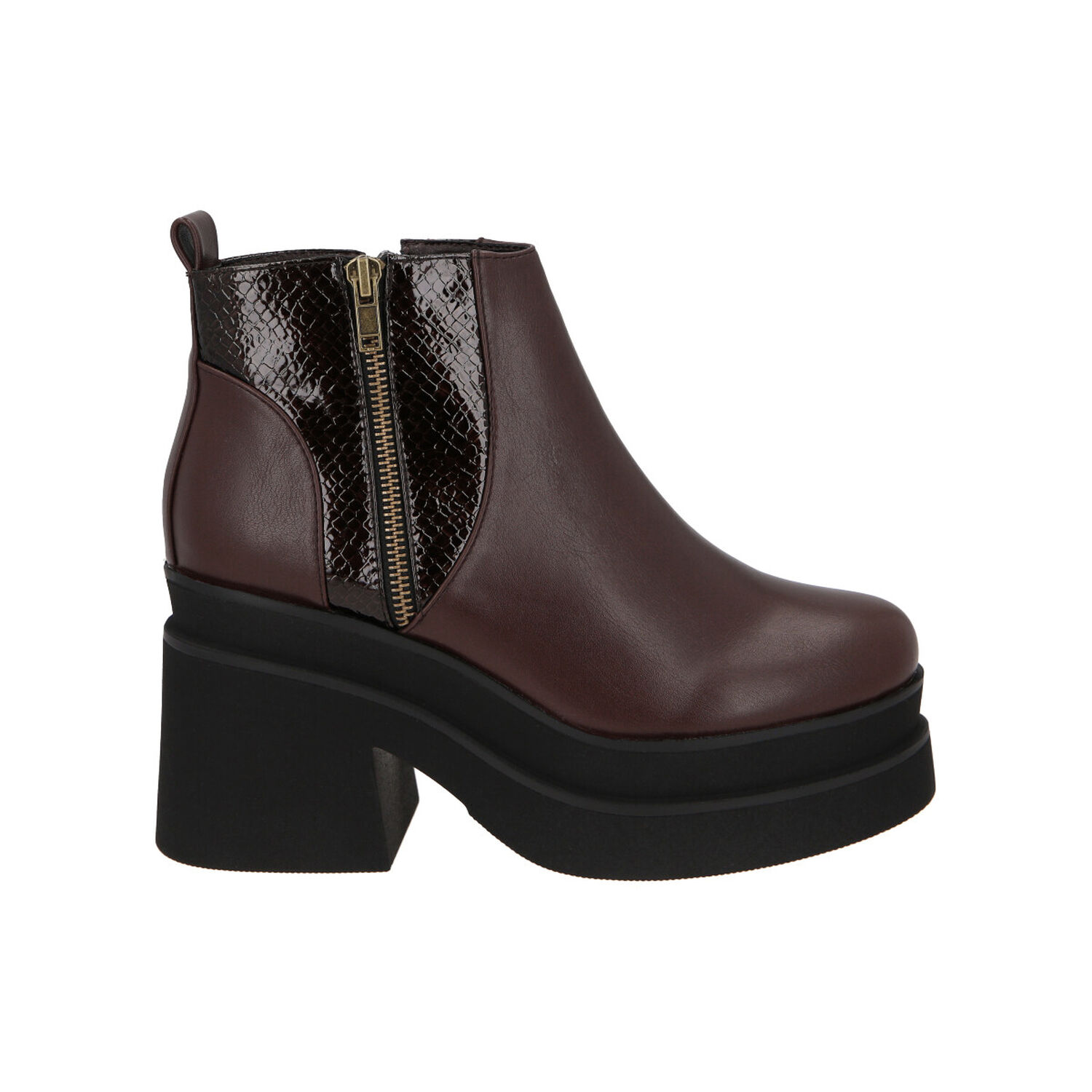 Botin Mujer Burdeo Yoice Police image number 0.0