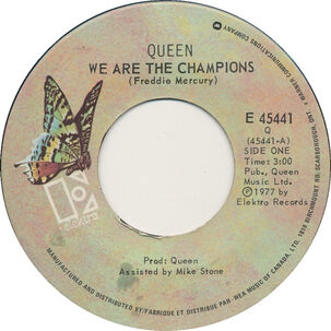 Queen - We Will Rock You/we Are The Champions | 7" Single Vinilo Usado