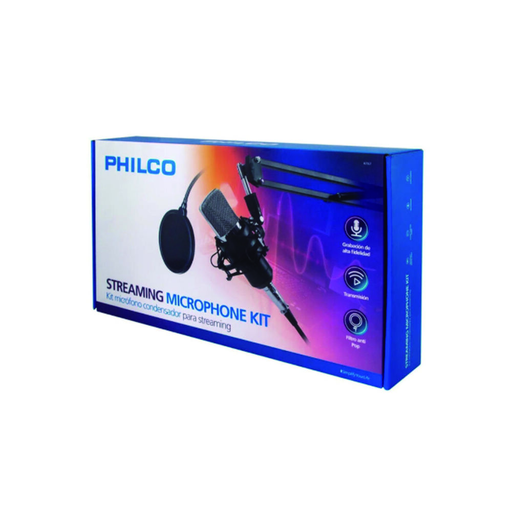 Kit Microfono Condensador De Streaming Pro Philco Kit67 image number 1.0
