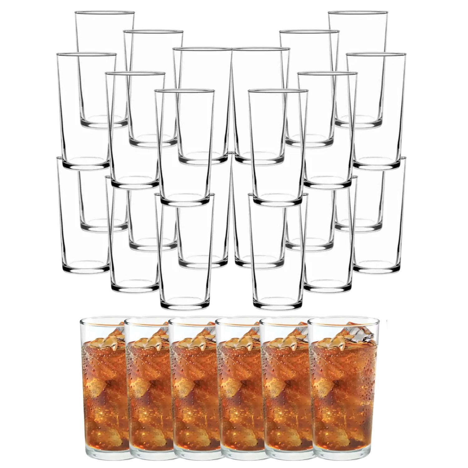 Set 30 Vasos Altos Montecarlo Tragos Bebidas Allegra 340ml image number 0.0