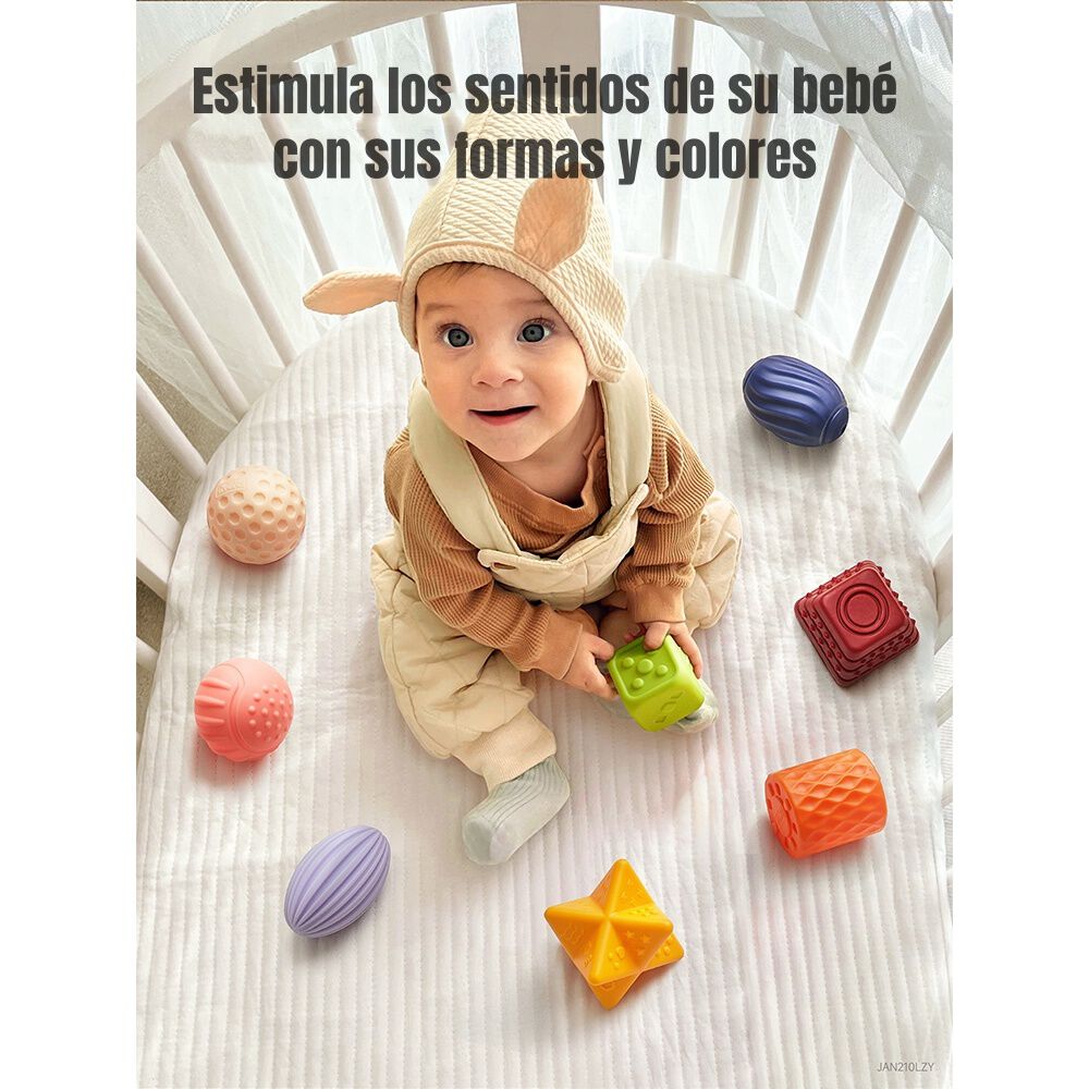 Juguete Sensorial Bloques Pelotas Mordedor Tm193 Lubabycas image number 7.0